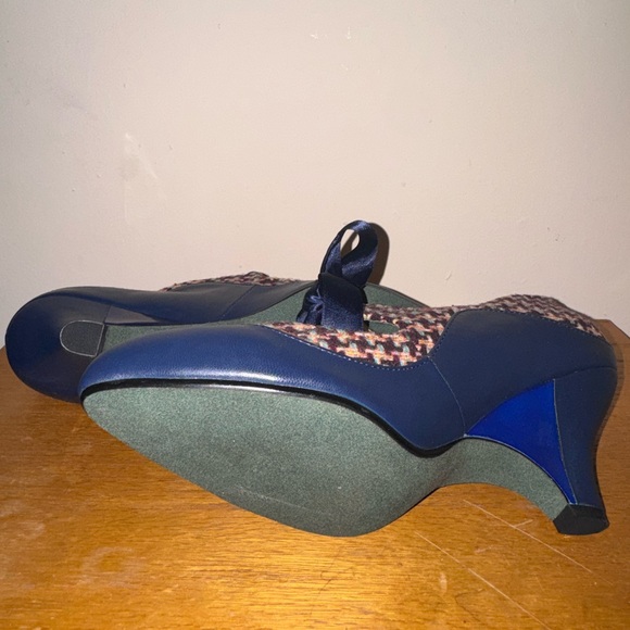 Poetic License Blue and Patterned Ribbon Flats - Picture 6 of 6